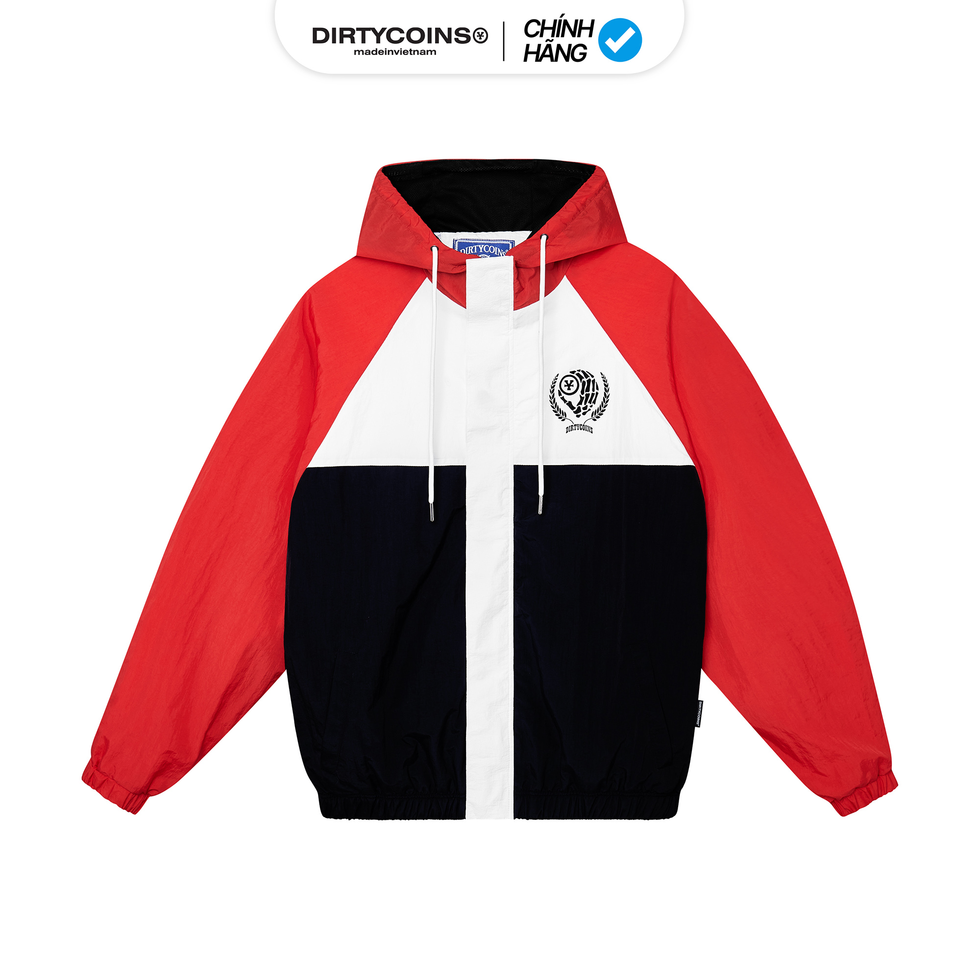 Áo Khoác DirtyCoins OG Logo Windbreaker Jacket - Red/White