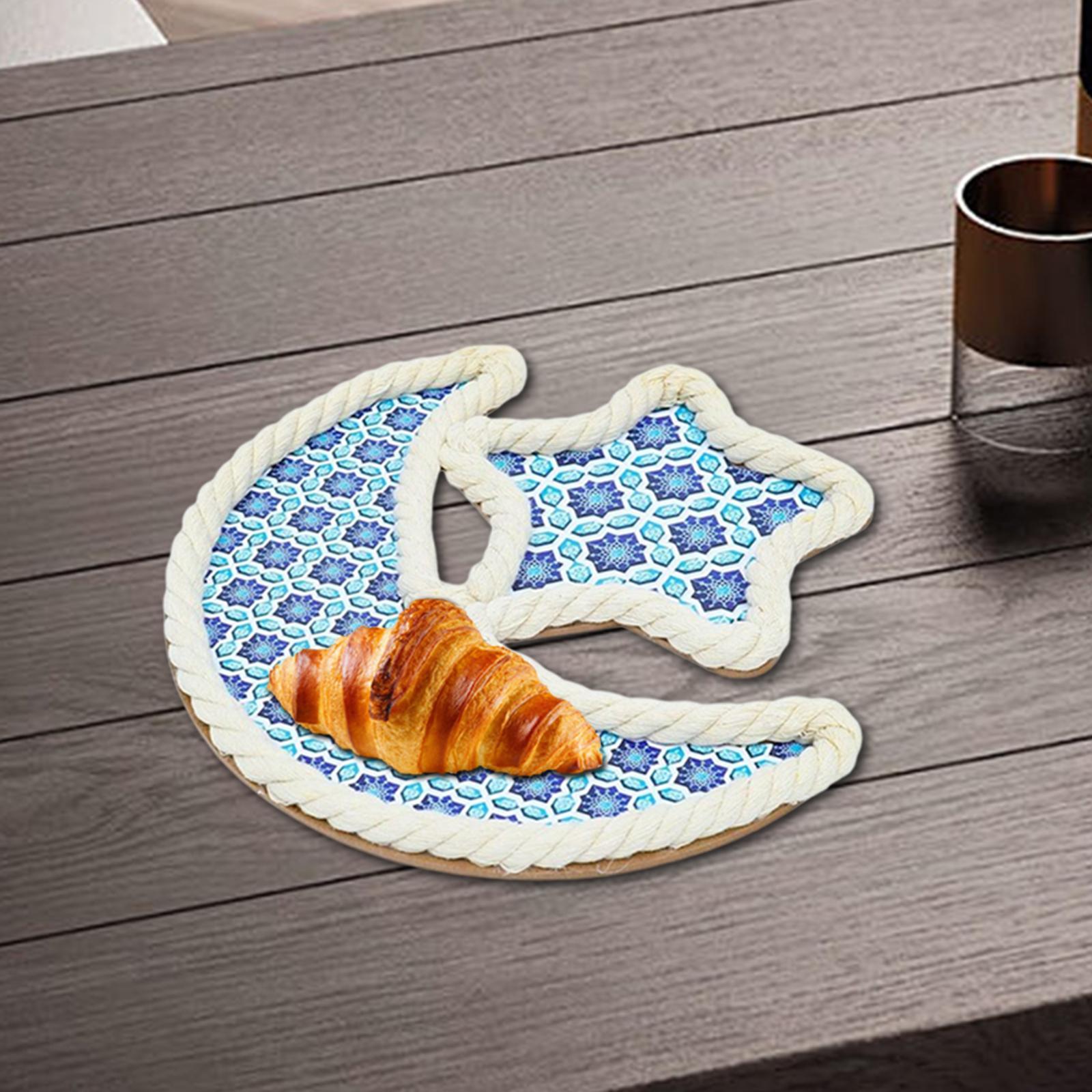 Eid Moon Star Dinner Plate Tray Table Decorations for Style A
