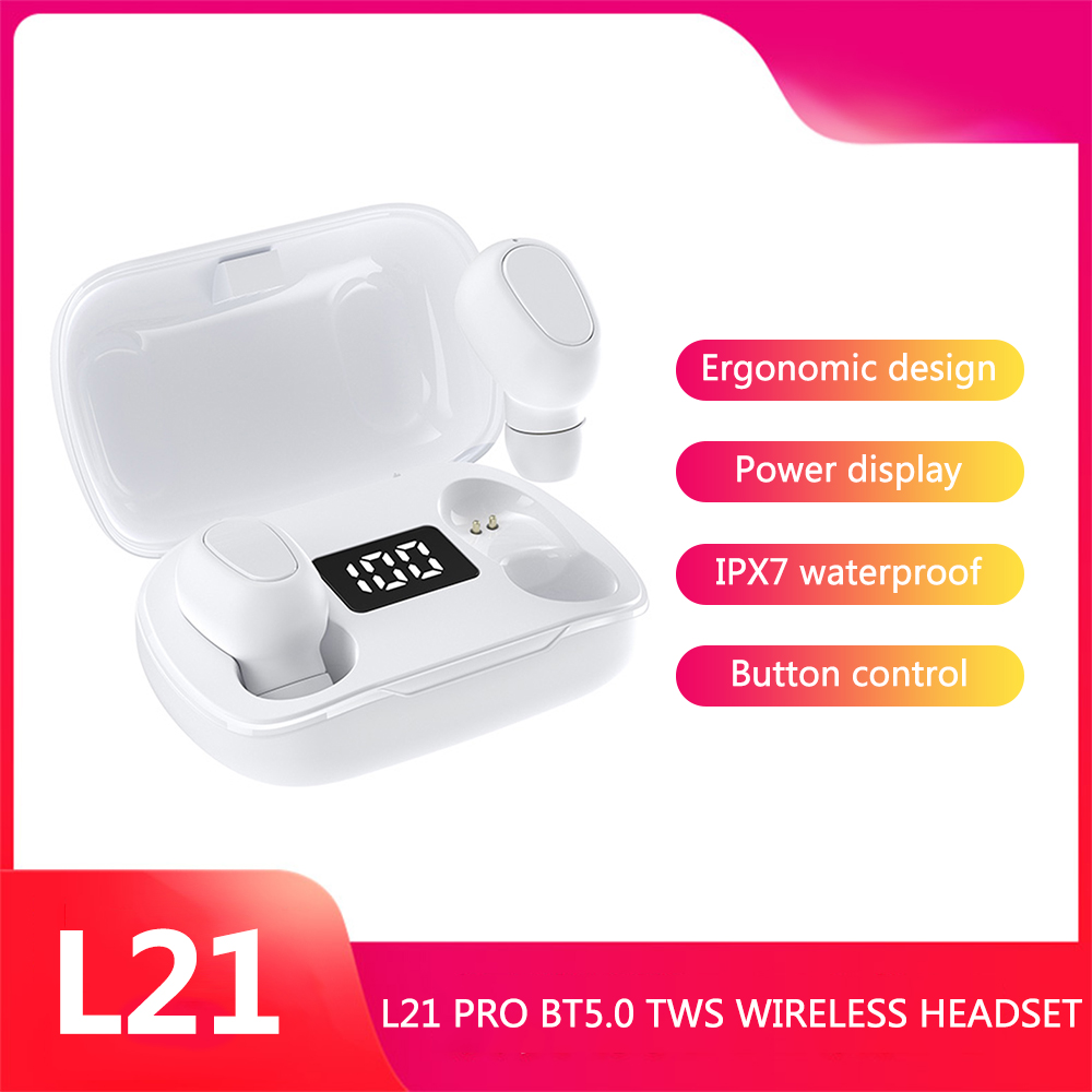 Hộp Tai Nghe Không Dây L21 Pro BT5.0 TWS Chống Thấm IPX7