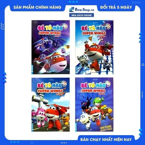 Combo Bộ Sách Bé Tô Màu - Super Wings (Bộ 4 Cuốn)