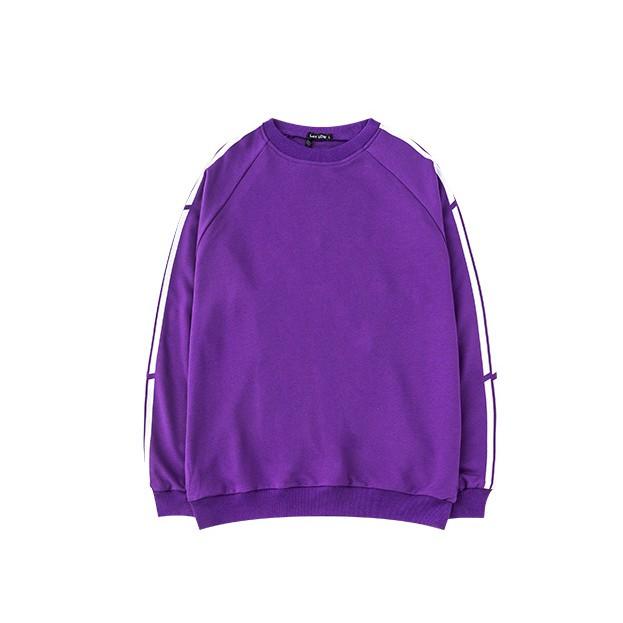 Áo sweater sọc unisex - ẢNH THẬT