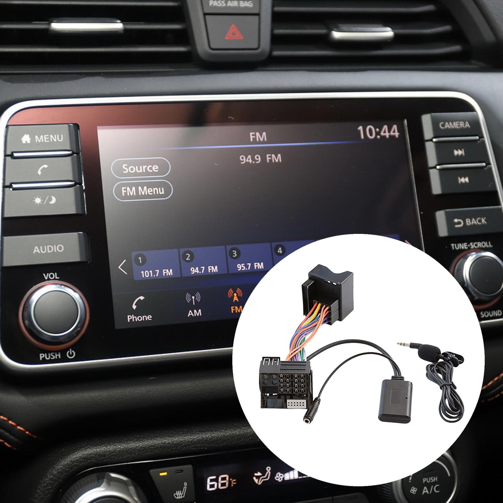 Car Bluetooth Audio Cable Adapter Mic for W203 W221 R230
