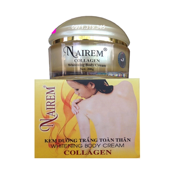 NAIREM - Kem dưỡng trắng da toàn thân dưỡng chất Collagen