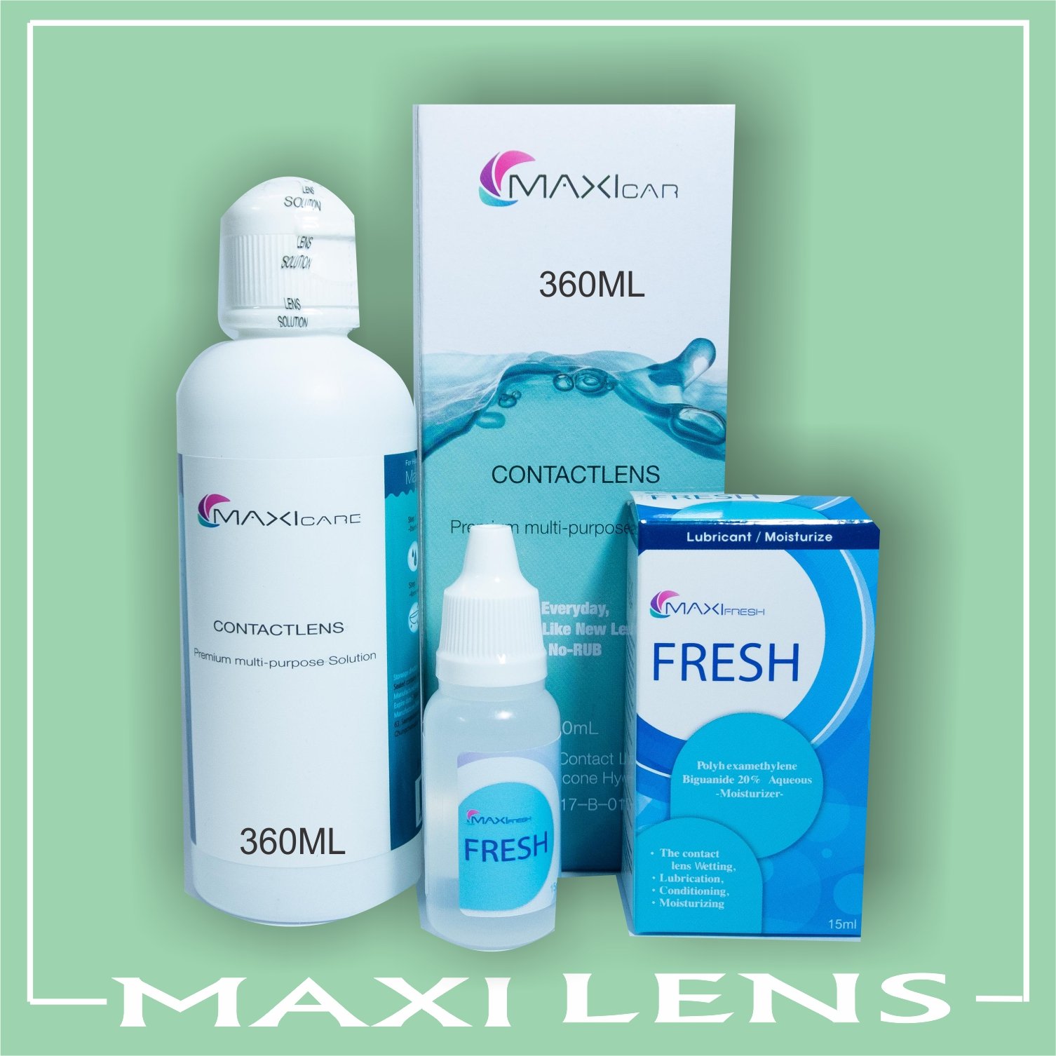 COMBO dung dịch NHỎ MẮT & NƯỚC NGÂM kính áp tròng thương hiệu MAXI