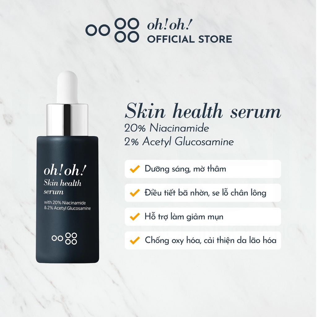 Tinh Chất Dưỡng Sáng Da Oh!Oh! 20% Niacinamide Skin Health Serum 30ml