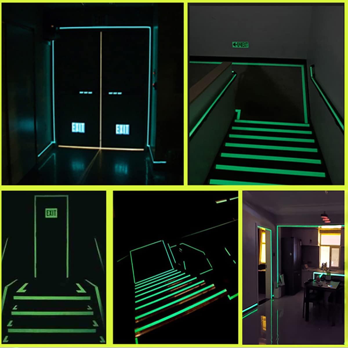 3 miếng 10 mm tự dính dính huỳnh quang băng dính Waterproof Waterproo