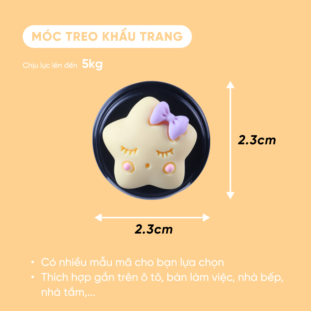 Móc Treo Đồ Mini Gắn Xe Ô Tô, Dễ Thương | Móc Treo Đồ Mini Có Hình Dễ Thương, Tiện Dụng Treo Các Vật Dụng Nhỏ Trên Xe, Trang Trí Cho Xe Ô Tô