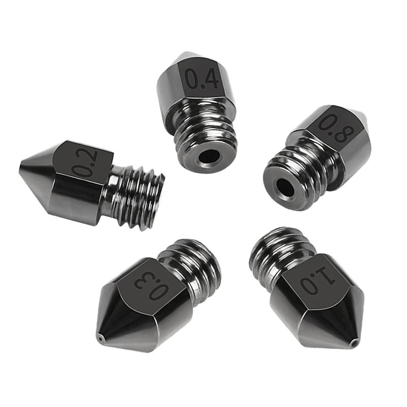 Đầu máy đùn vòi phun thép cứng MK8 mới cho A8 A8plus Ender 3 CR10 Máy in 3D Cập nhật Vòi phun 0,2/0,3/0,4/0,5/0,6/0,8/1,0mm