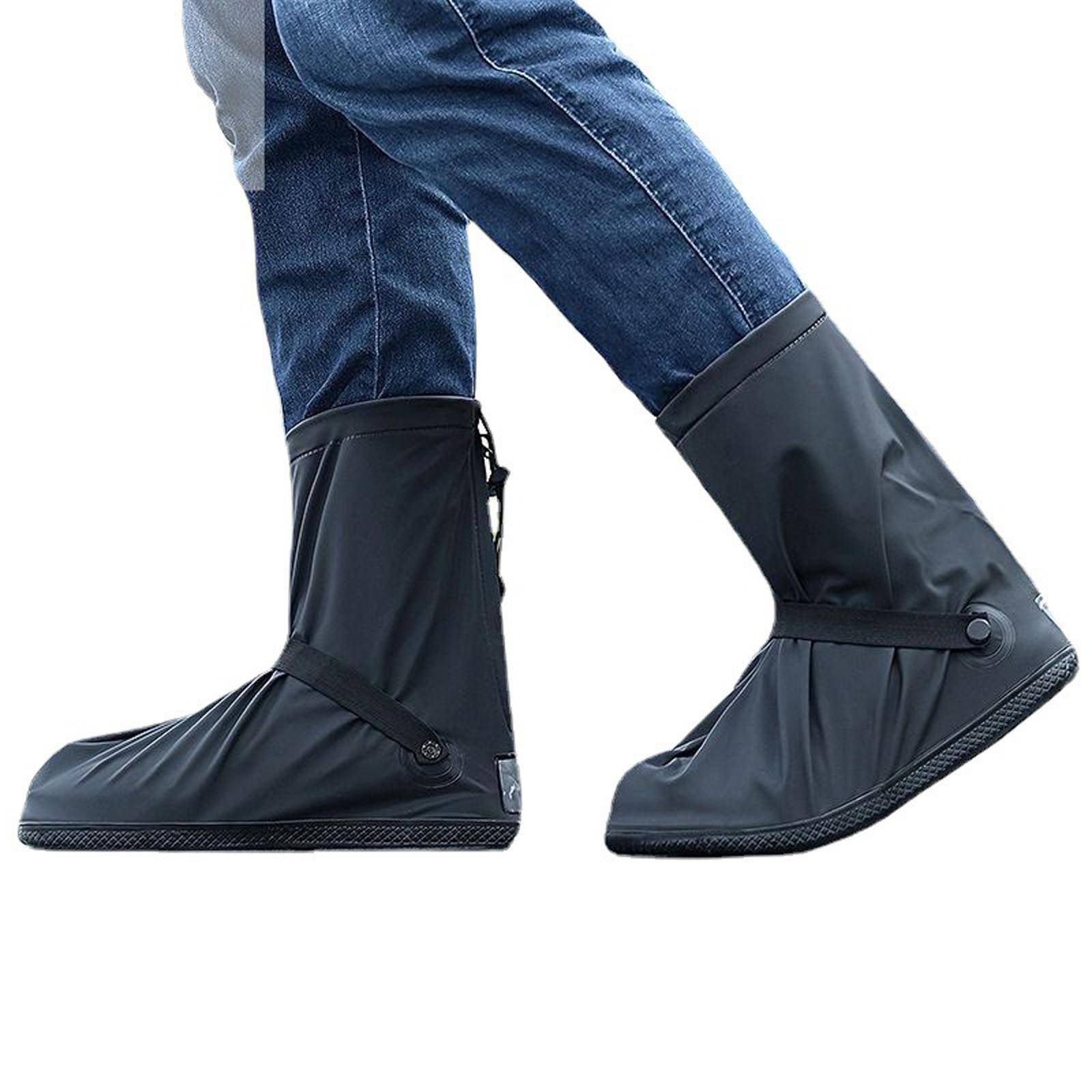 Waterproof Boots Covers ,Rain Shoe Cover, Galoshes ,Foldable ,Slip Resistance ,Shoe Protectors Overshoes Reusable Rain Boots for Fishing Mud Snow