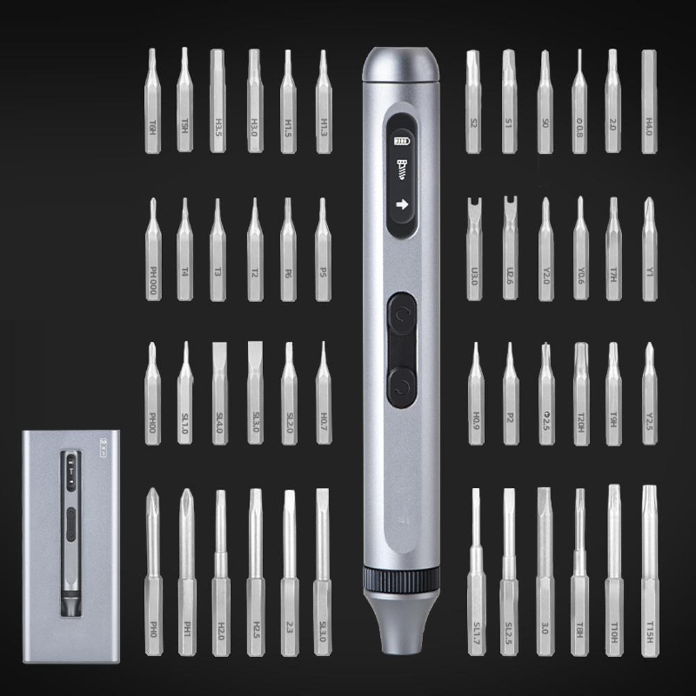 High Precise Electric Screwdriver Multifunctional Screw Driver Type-C Charging Electric Repairing Tool Set for Mobilephones Computers Home Appliances