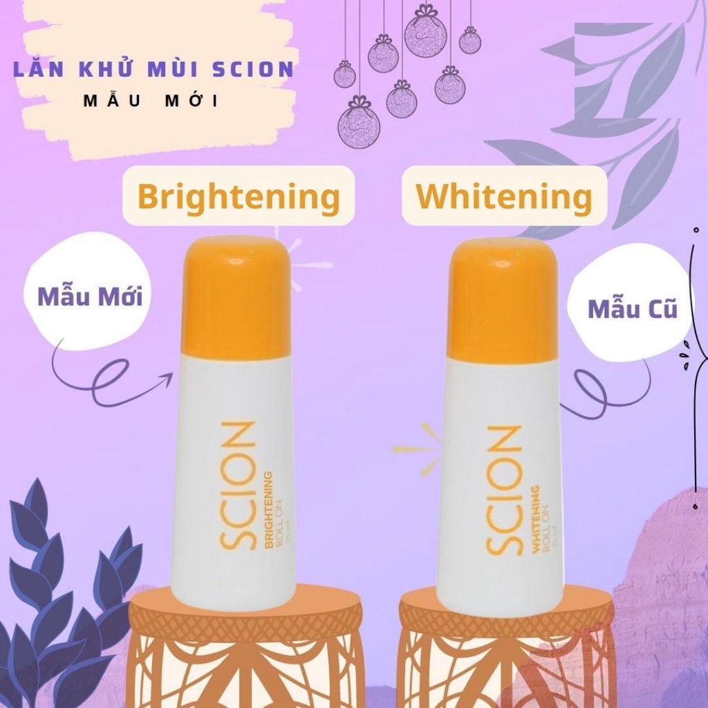 Lăn khử mùi Scion Nuskin 75ml ngăn mùi hôi nách không làm ố quần áo, làm sáng vùng da dưới cánh tay