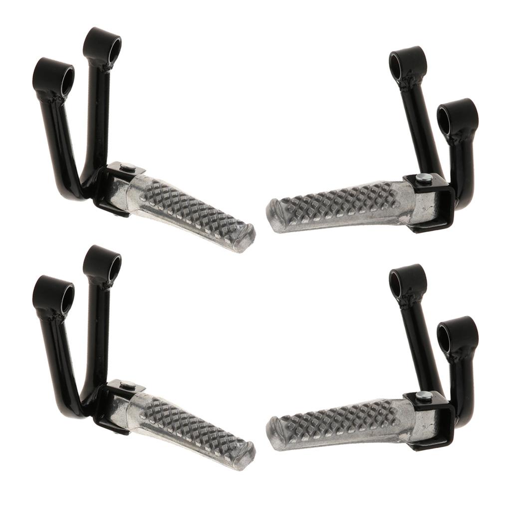 2 Pairs Universal Motorcycle Foot Pegs