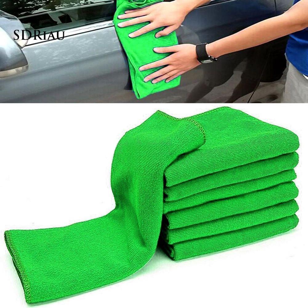 Bộ 10 khăn lau xe hơi / nhà chất liệu microfiber mềm mại thấm hút tốt