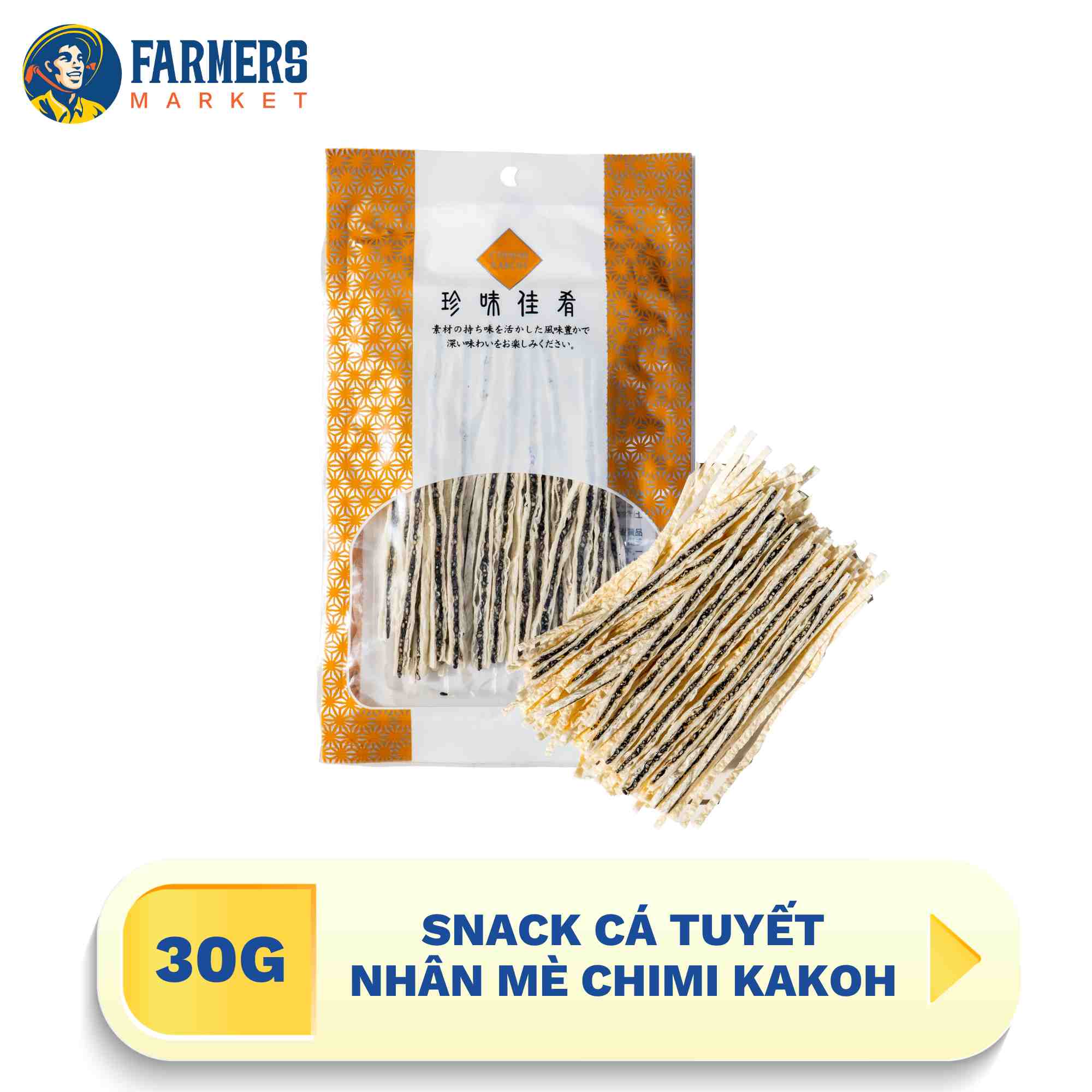 Snack cá tuyết nhân mè Chimi Kakoh 30G