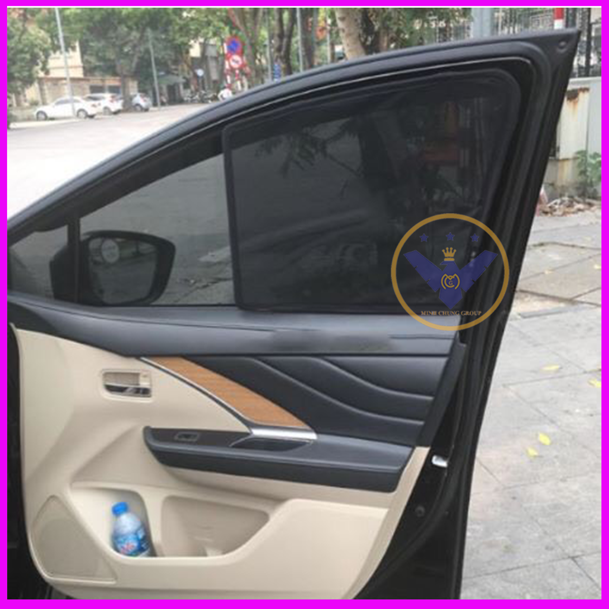 Rèm Chắn Nắng Nam Châm Cho Xe Ô Tô Mitsubishi Xpander, Bộ 4 Miếng, Loại Dày