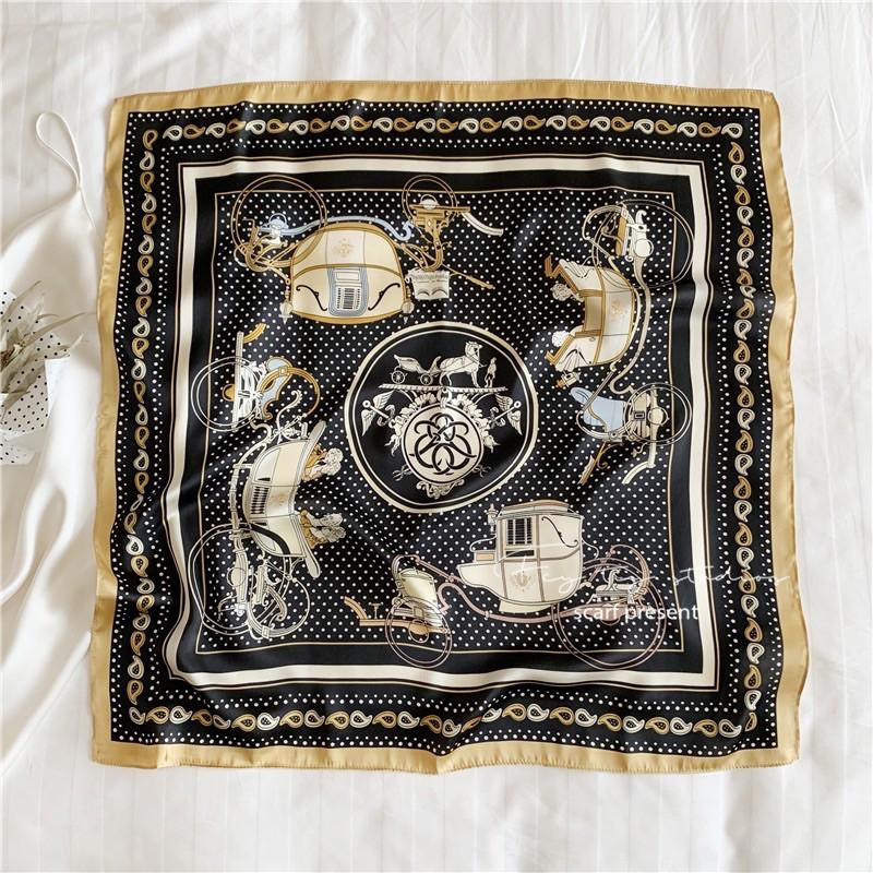 Khăn turban lụa vuông cao cấp choàng cổ size 70x70cm thanh lịch đa năng dùng làm áo yếm nhiều mẫu