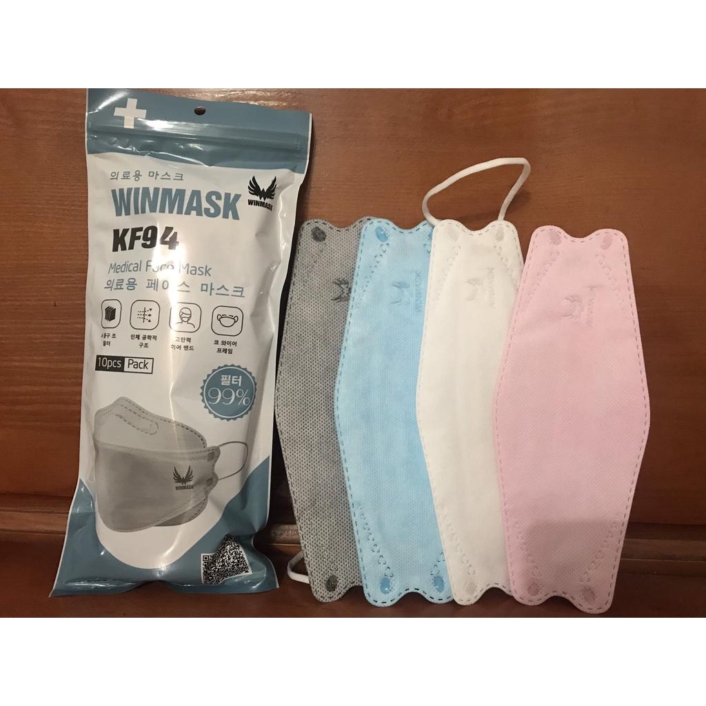 Khẩu trang KF94 Winmask kháng khuẩn Hàn Quốc 4 lớp chất liệu siêu mềm mại