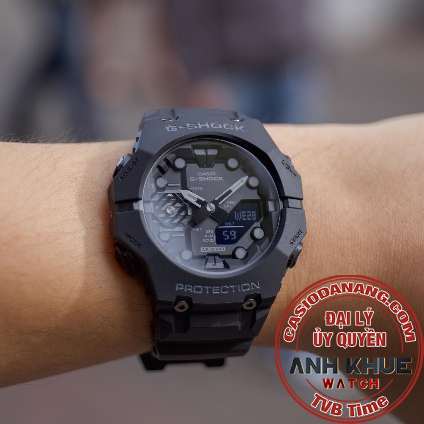 Đồng hồ nam dây nhựa Casio G-Shock chính hãng GA-B001-1ADR (46mm)