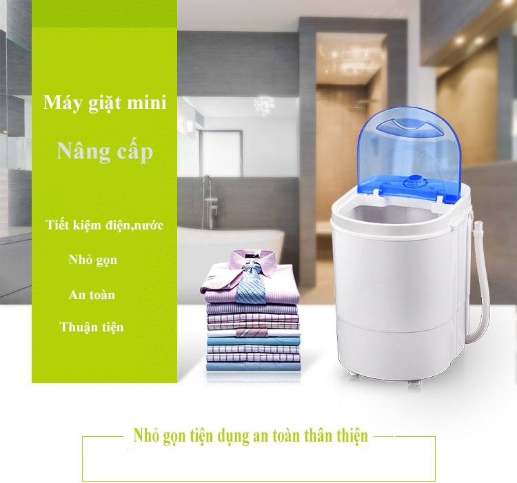 Máy giặt mini cao cấp Máy giặt vắt quần áo gia dụng mini Giá rẻ đặc biệt phù hợp dành cho học sinh sinh viên giặt riêng đồ lót đồ cho em bé