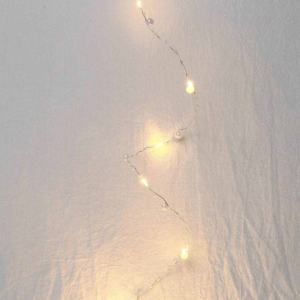 LED Fairy Lights Pearl LED String Lights Holiday Party Decorative Lights