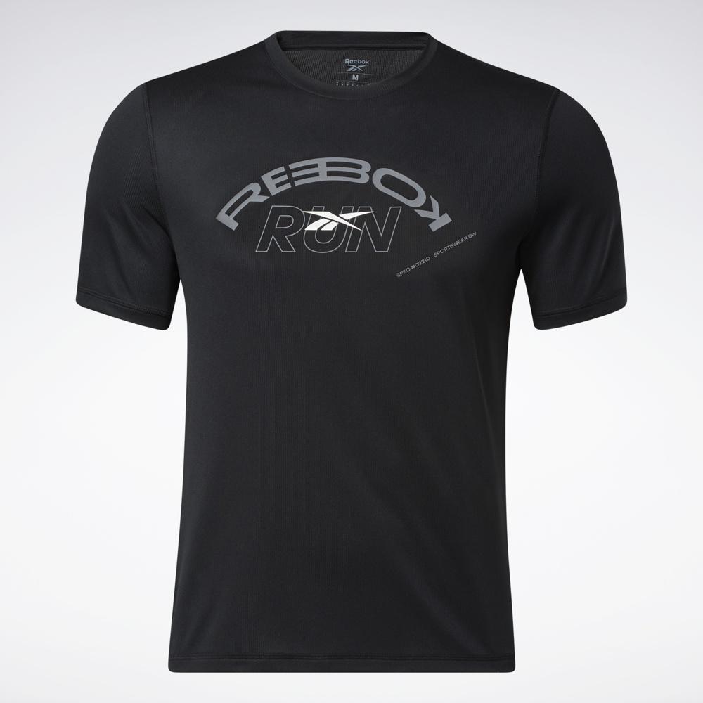 Reebok RUNNING Áo thun Tập luyện Nam Essentials Graphic Tee Màu đen HC6916