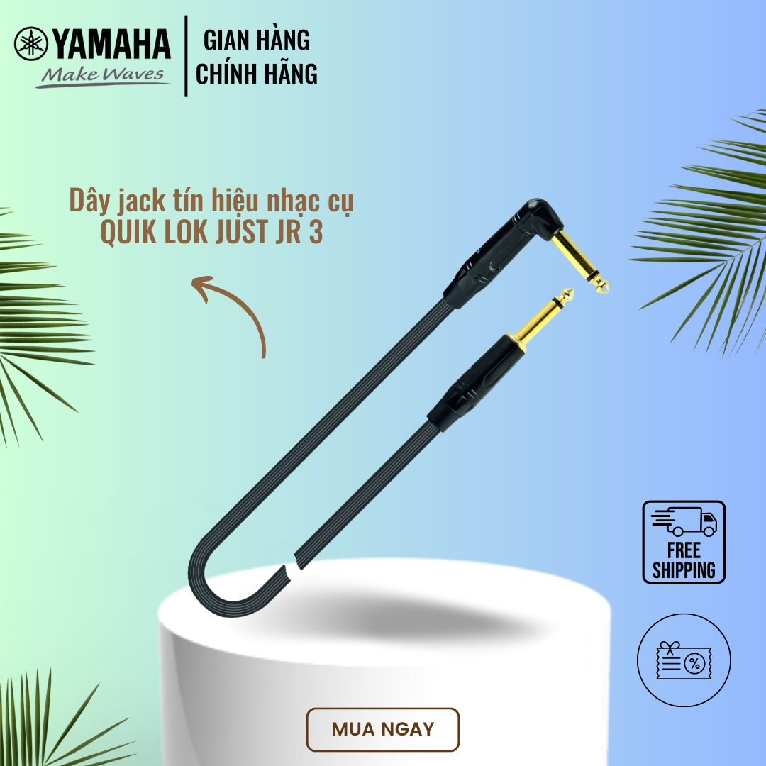 Dây jack tín hiệu nhạc cụ QUIK LOK JUST JR 3