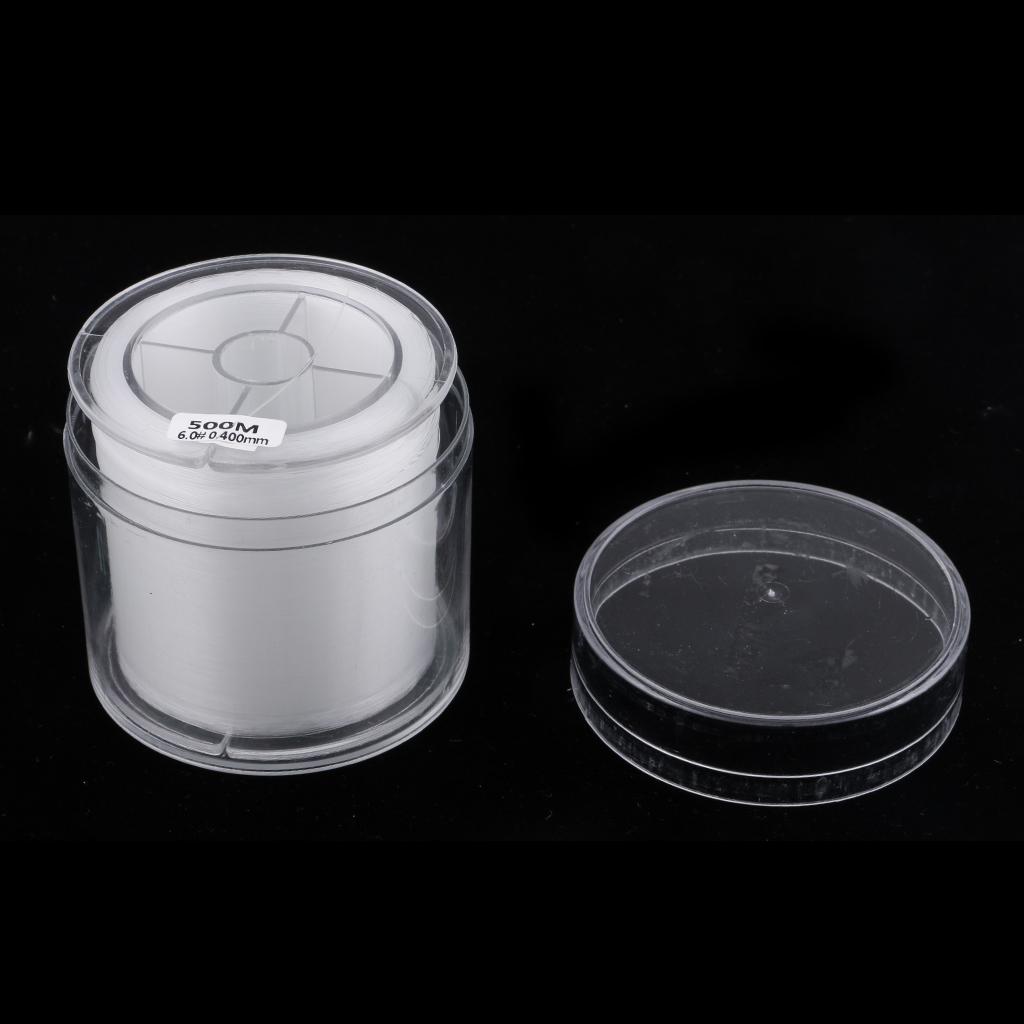 Roll of 500m Super Strong Nylon Transparent Fishing Line Fishing Tackle