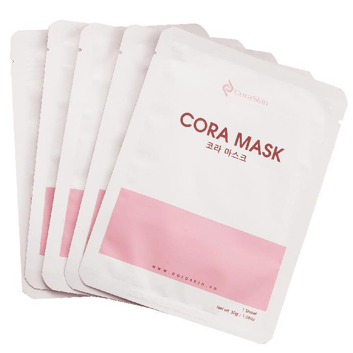 MẶT NẠ MÀNG KHÓA TRẮNG CORA MASK ( hộp 5 miếng )