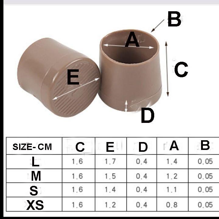 Hình ảnh NÚT BẢO VỆ GÓT GIÀY CAO GÓT DẠNG BÚT TRÒN NHIỀU SIZE KHÁC NHAU