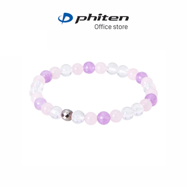 Vòng Tay Phiten Rose Quarts & Amethyst