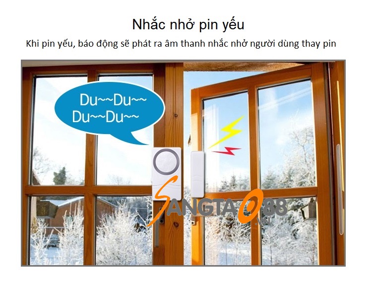 THIẾT BỊ BÁO ĐỘNG CHỐNG TRỘM SIÊU MINI, CÒI HÚ SIÊU LỚN CAO CẤP SF19R