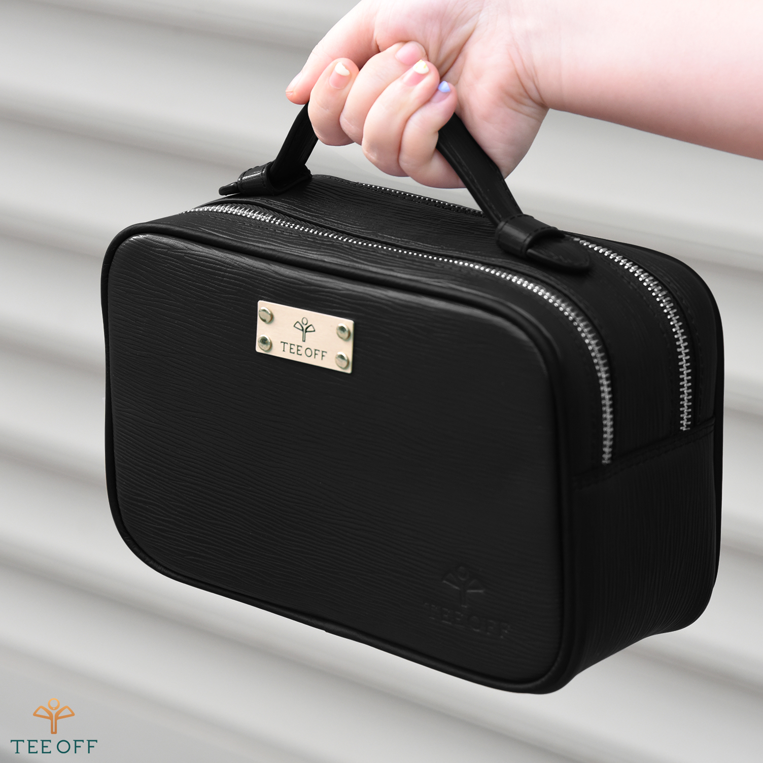 Túi Golf Cầm Tay Da Bê Vân Epi Cao Cấp, Khoá Vân Tay - Tee Off Hand Bag - TSOB001