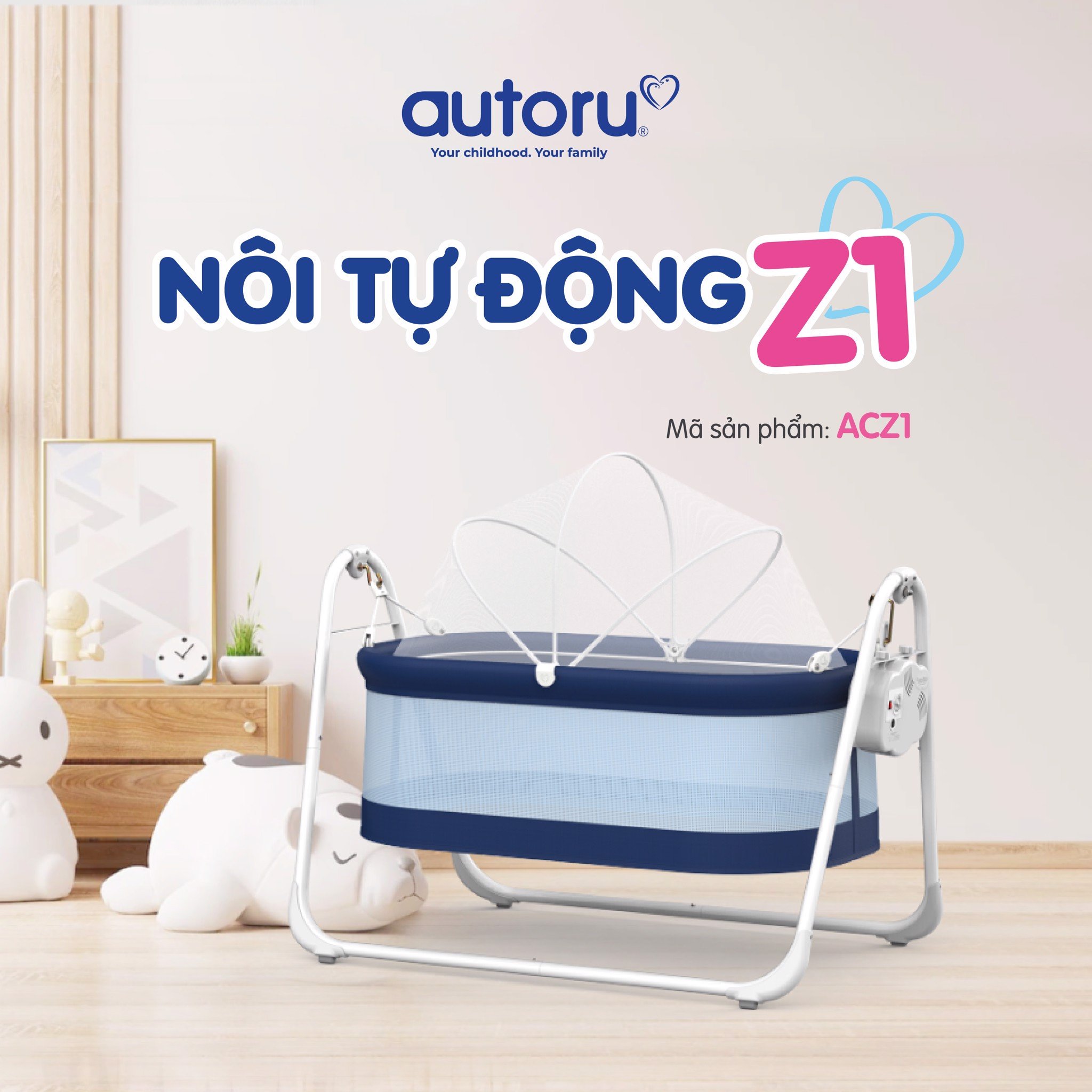 Nôi điện tự động cho bé Autoru