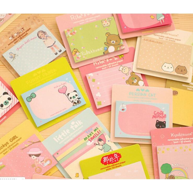 Giấy note hình chữ nhật cute - siêu rẻ