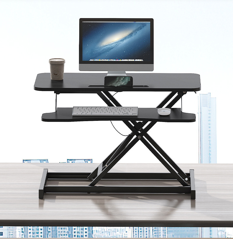 Bàn Làm Việc Đứng Tùy Chỉnh Độ Cao Thủy Lực Folding Table Adjustable Standing Desk Stand