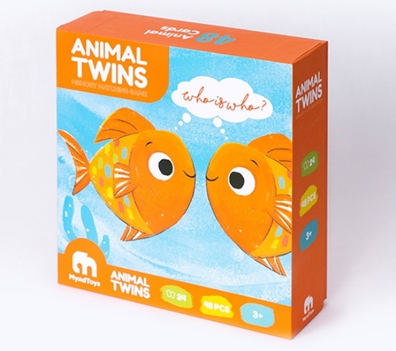 Đồ chơi Giáo dục MyndToys Game luyện trí nhớ Animal Twins – Matching Game cho bé từ 3 tuổi