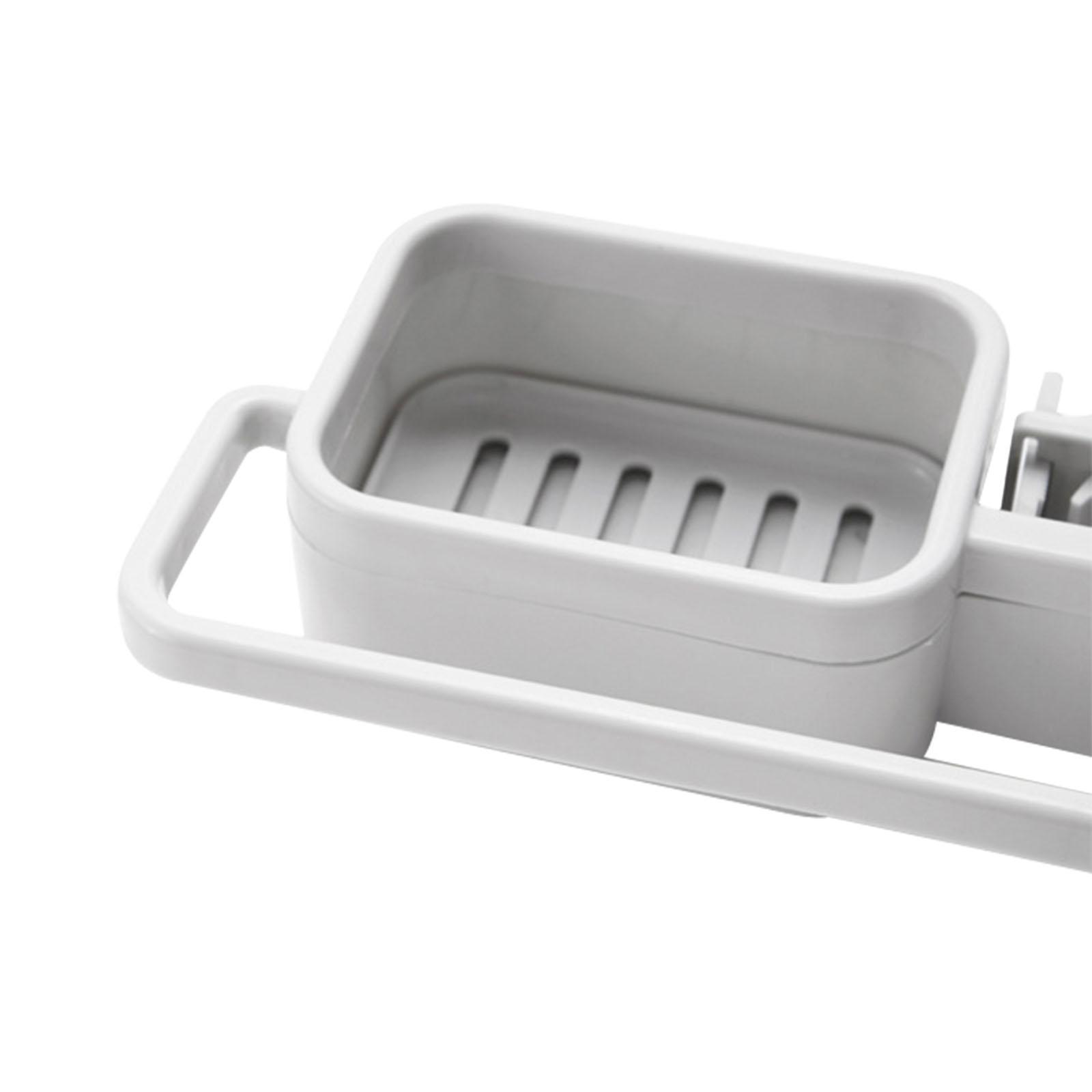 Faucet Drain Rack Sponge Dishcloth Shower Sink Storage Holder for Countertop