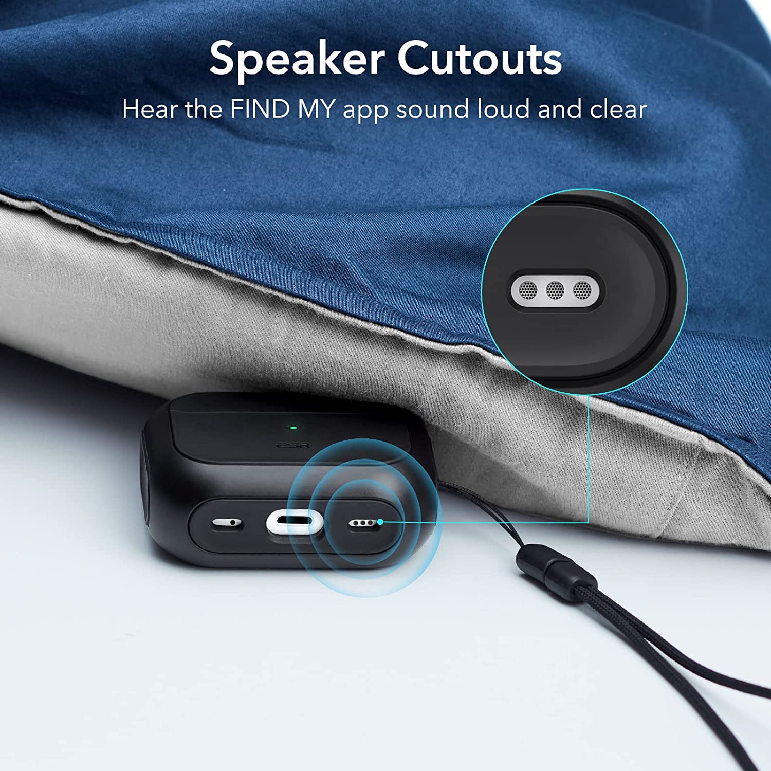 Bao Case cho AirPods Pro 2 ESR Orbit Hybrid Case with HaloLock - Hàng Chính Hãng