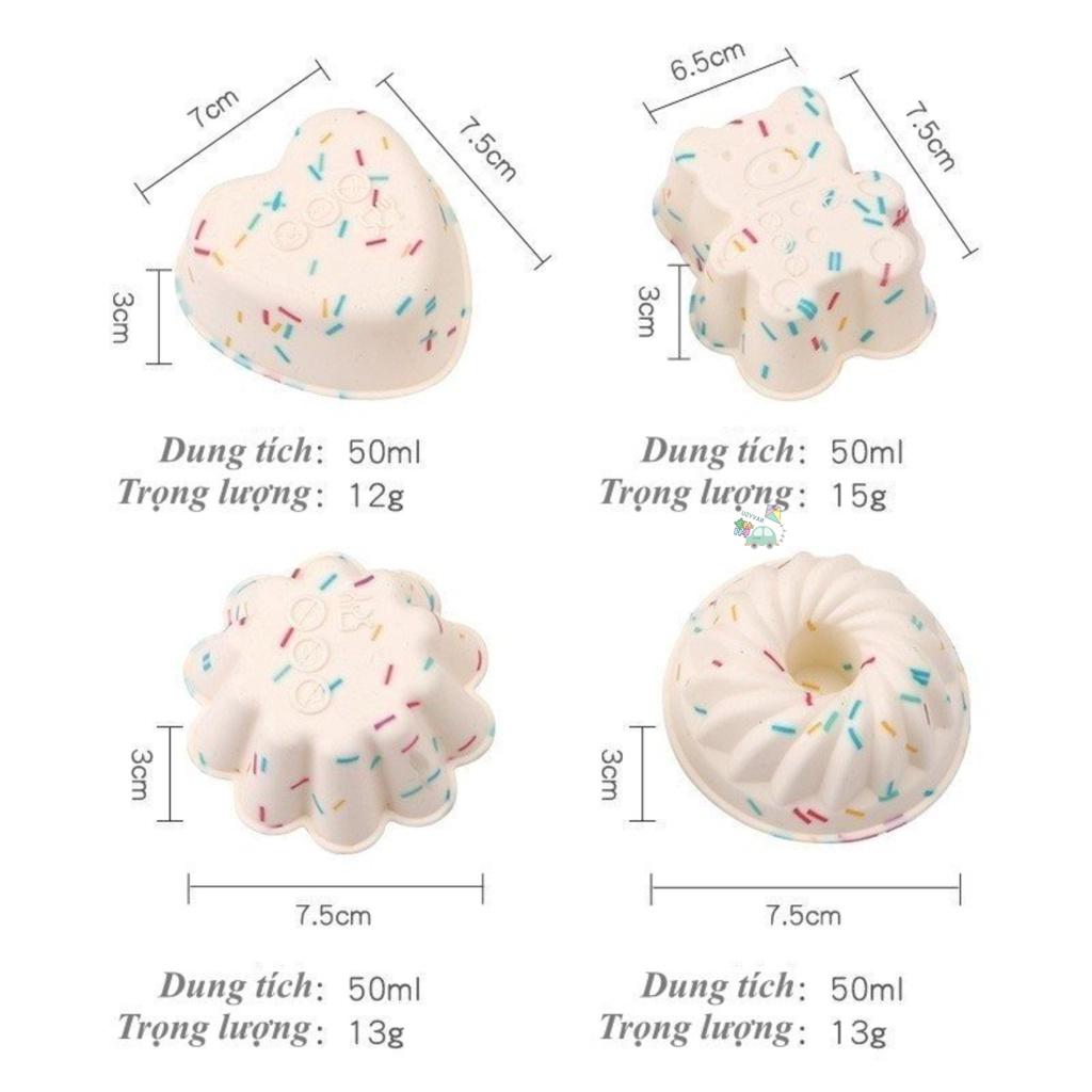 Khuôn cupcake, muffin, Khuôn silicon làm bánh