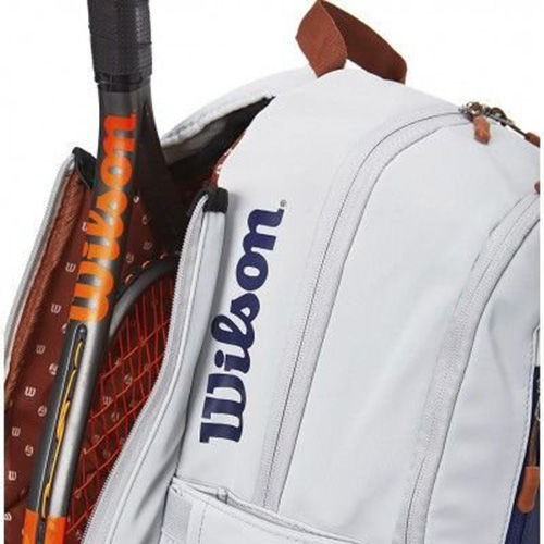 Balo tennis thể thao Balo Wilson Roland Garros Premium Oyster Navy Balo đựng vợt-Balo thể thao