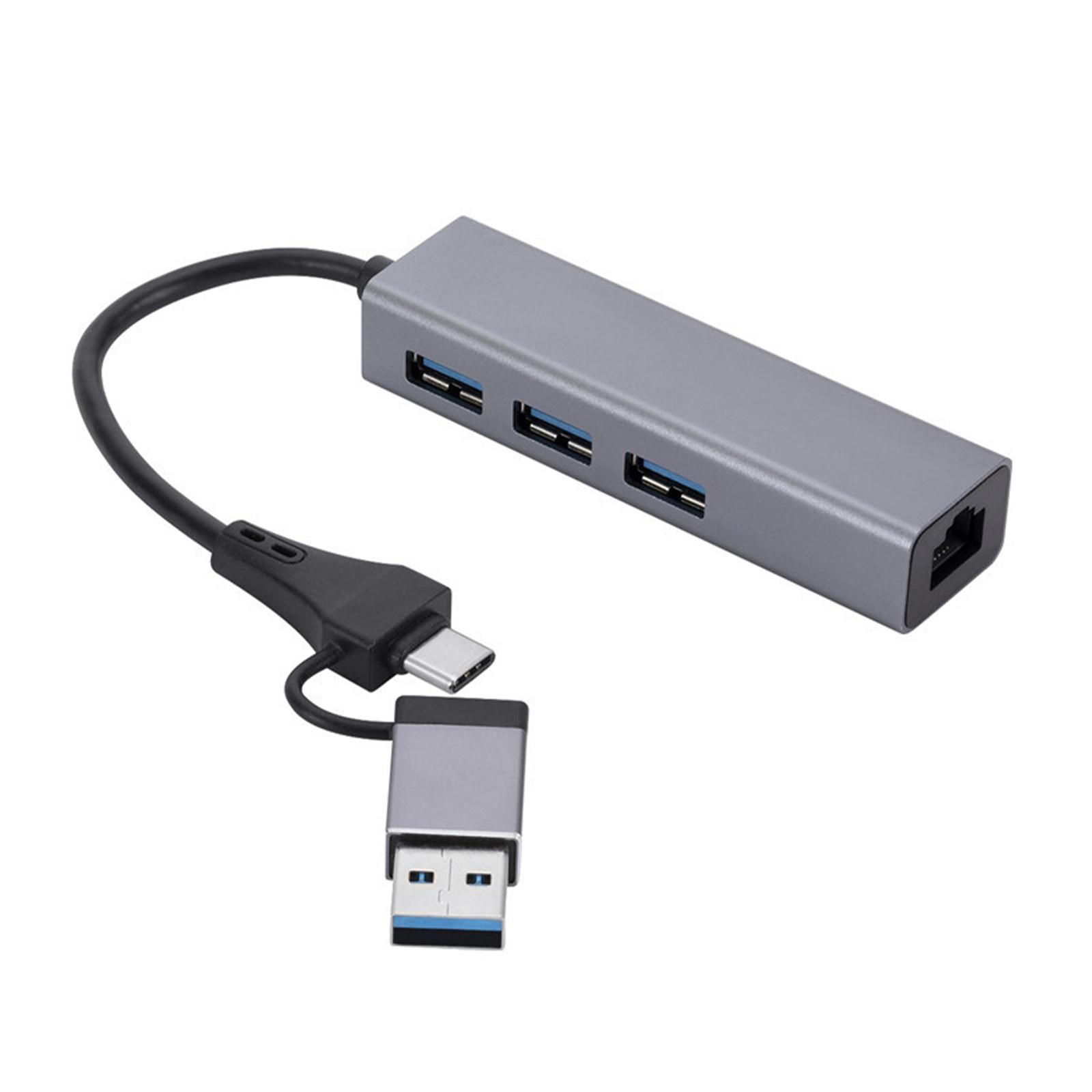 USB C and USB to Adapter Gigabit Network Adapter for Notebook