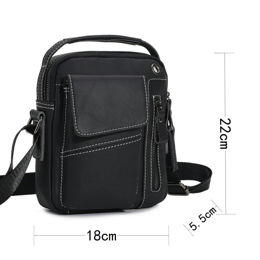 Túi đeo chéo nam DA BÒ THẬT cao cấp phong cách mới – BEE GEE DCN9414