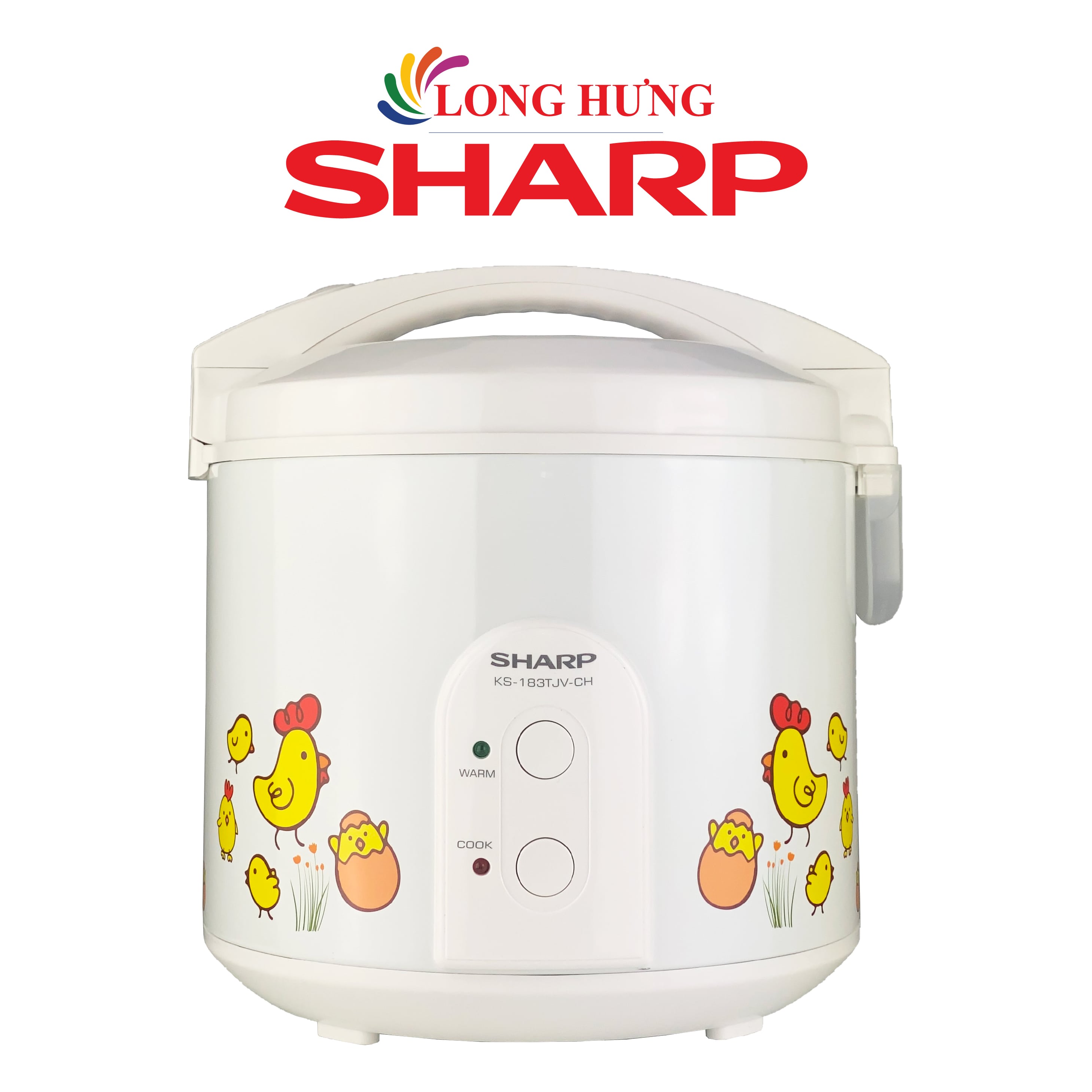 Nồi cơm điện nắp gài Sharp 1.8 lít KS-183TJV - Hàng chính hãng