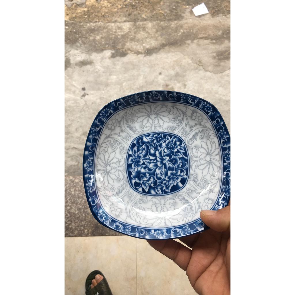 Xả Kho sỉ 2 đĩa vuông 7 sứ bát tràng 16cm