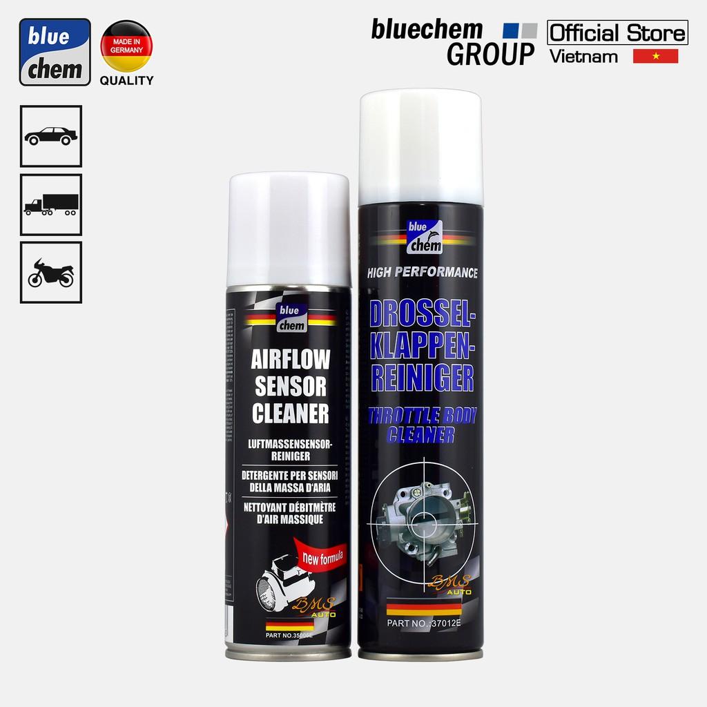 Bộ sản phẩm Bluechem Làm sạch và Bảo dưỡng Họng gió - Bướm ga và Cảm biến khí nạp (Combo Air Intake)