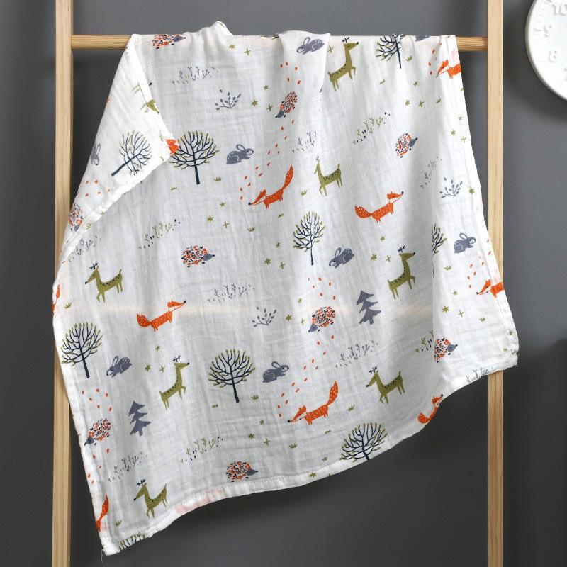 Khăn tắm aden chất liệu sợi tre, siêu mềm mại, kháng khuẩn kích thước 120x120 cho bé