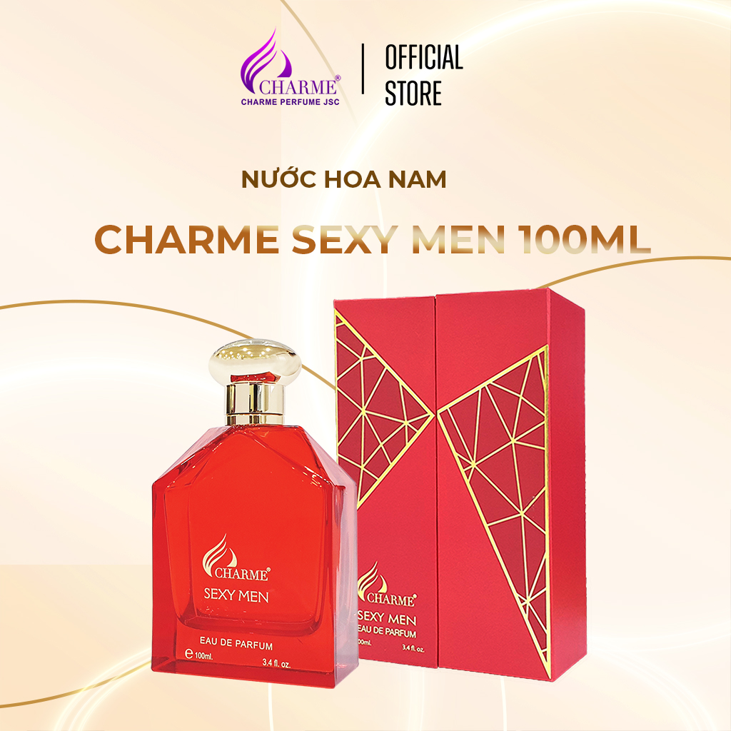 Nước hoa nam quyến rũ, Charme Sexy Men, dòng nước hoa lưu hương lâu, nam tính dành cho quý ông, 100ml