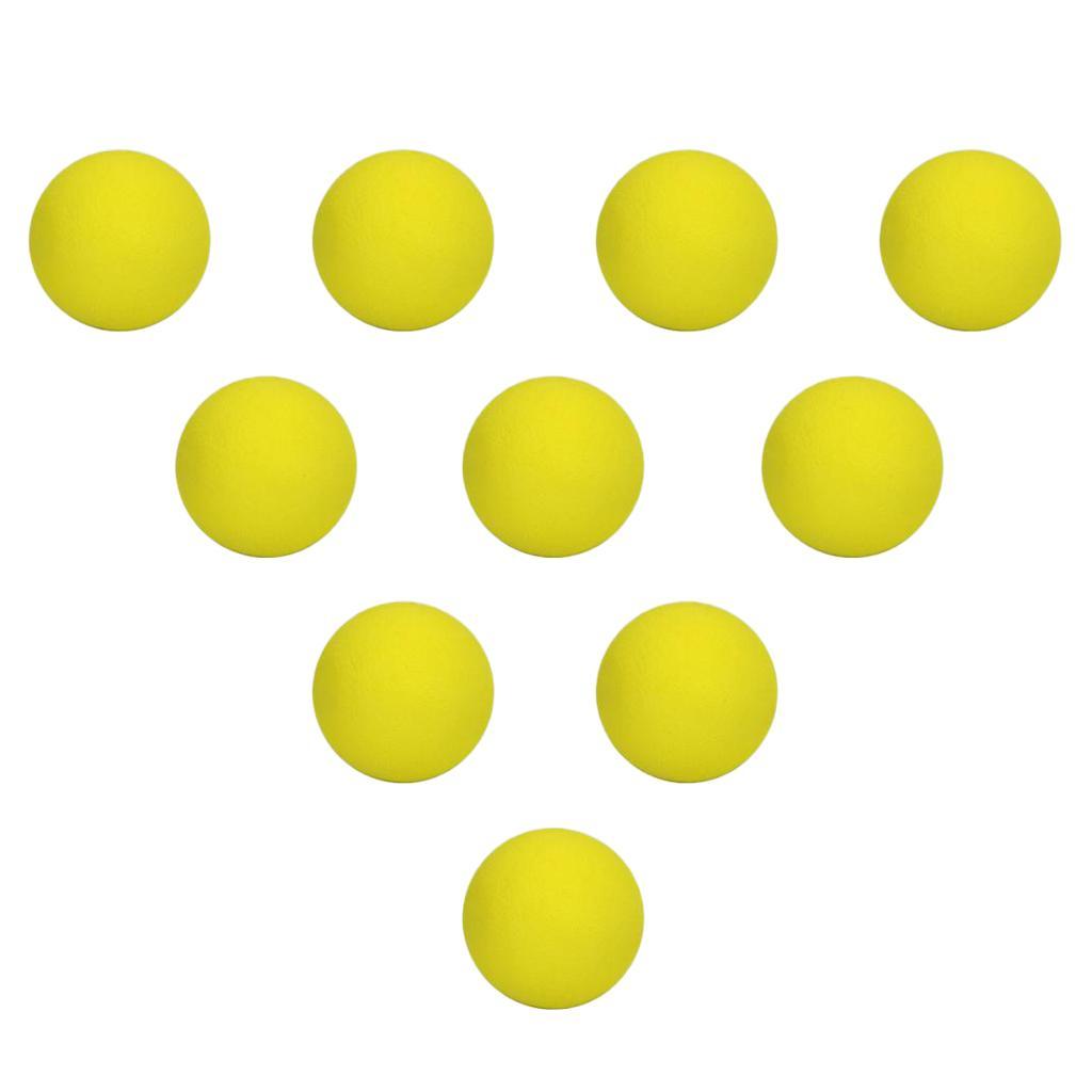 2x10 Pieces EVA Foam Golf Swing Exercises Practice Training Balls Yellow
