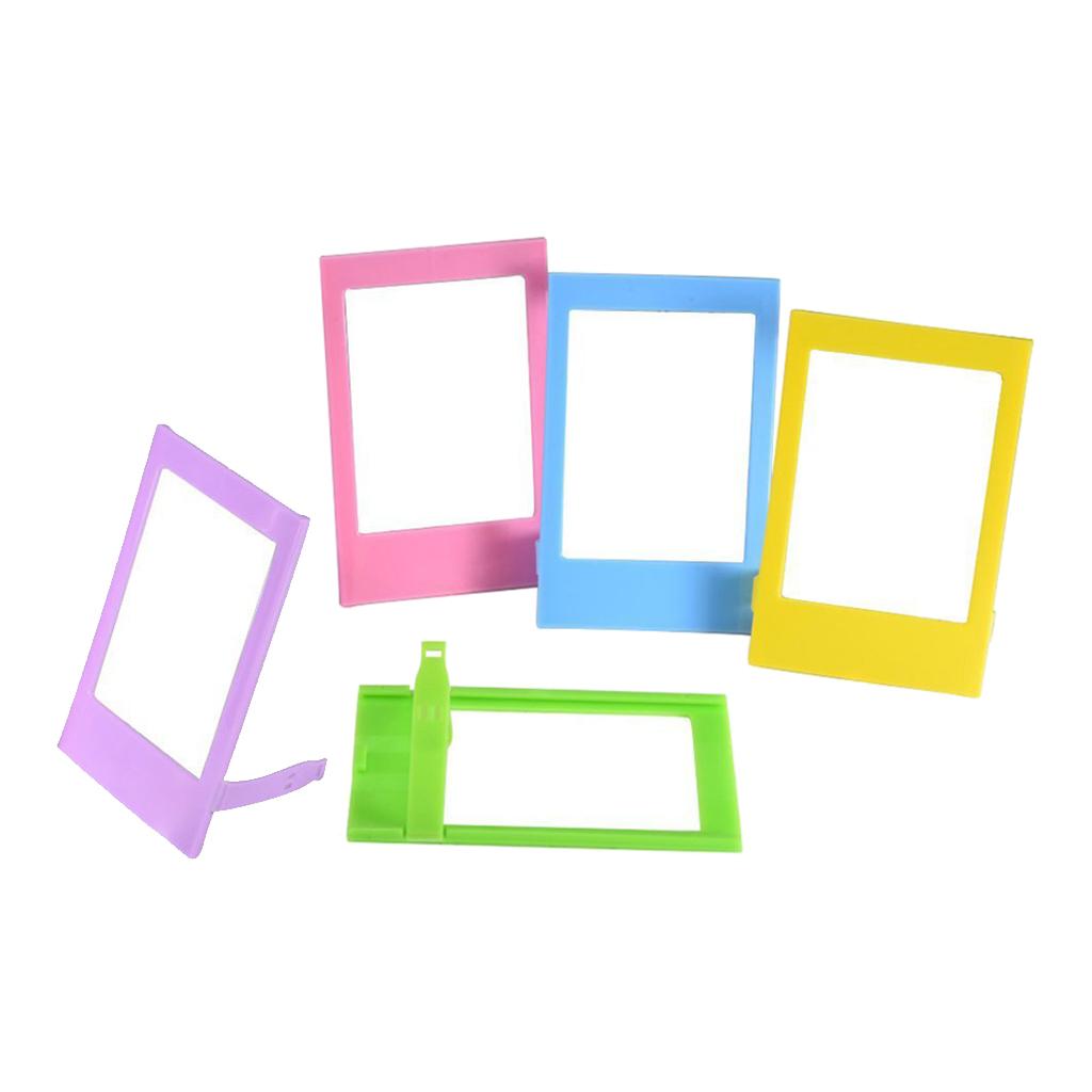 2x5 Colors 3" Plastic Table Photo Frame for Fujifilm Instax Mini 9 8 8+ 7s 70