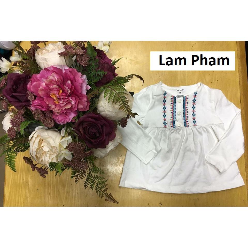 T4.44_Áo carter’s xuất xịn dài tay thêu 9m-5y